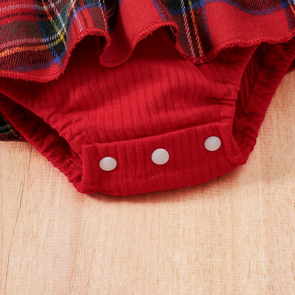 Plaid Dress and Bow