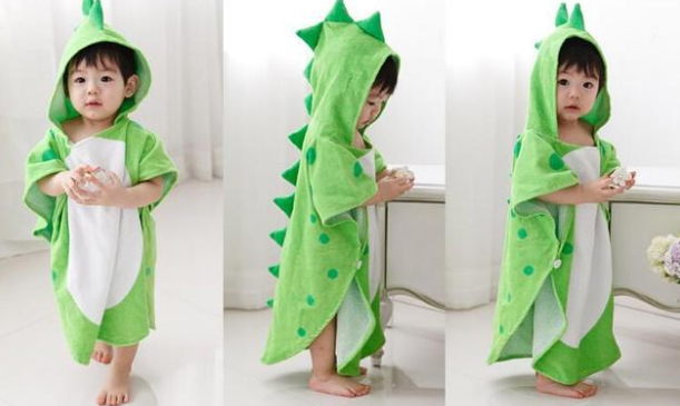 Hooded Dinosaur Towel