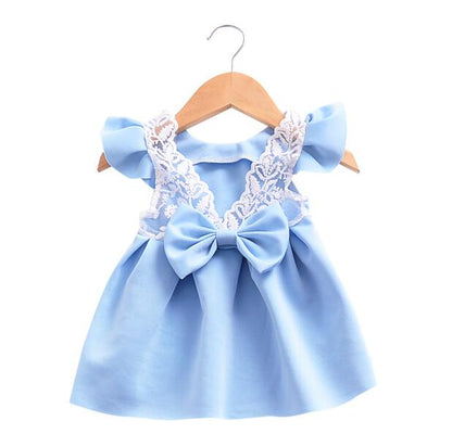 Bow and Lace Dolly Dress