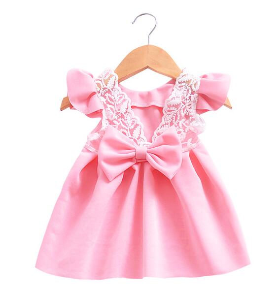 Bow and Lace Dolly Dress