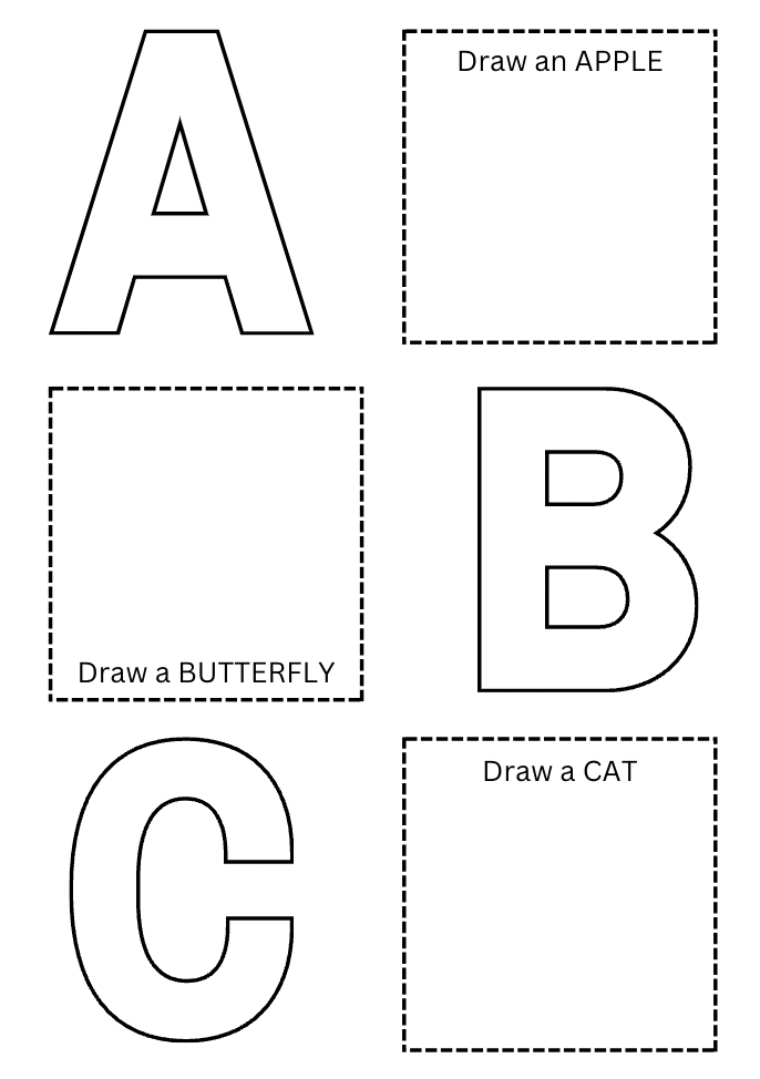 Alphabet Colouring Pages