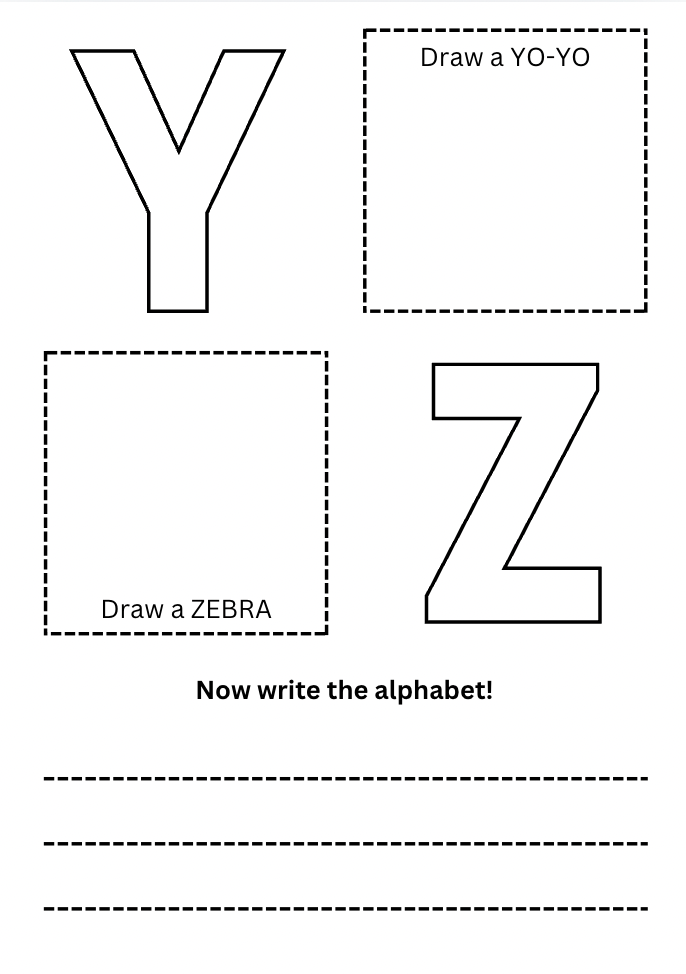 Alphabet Colouring Pages