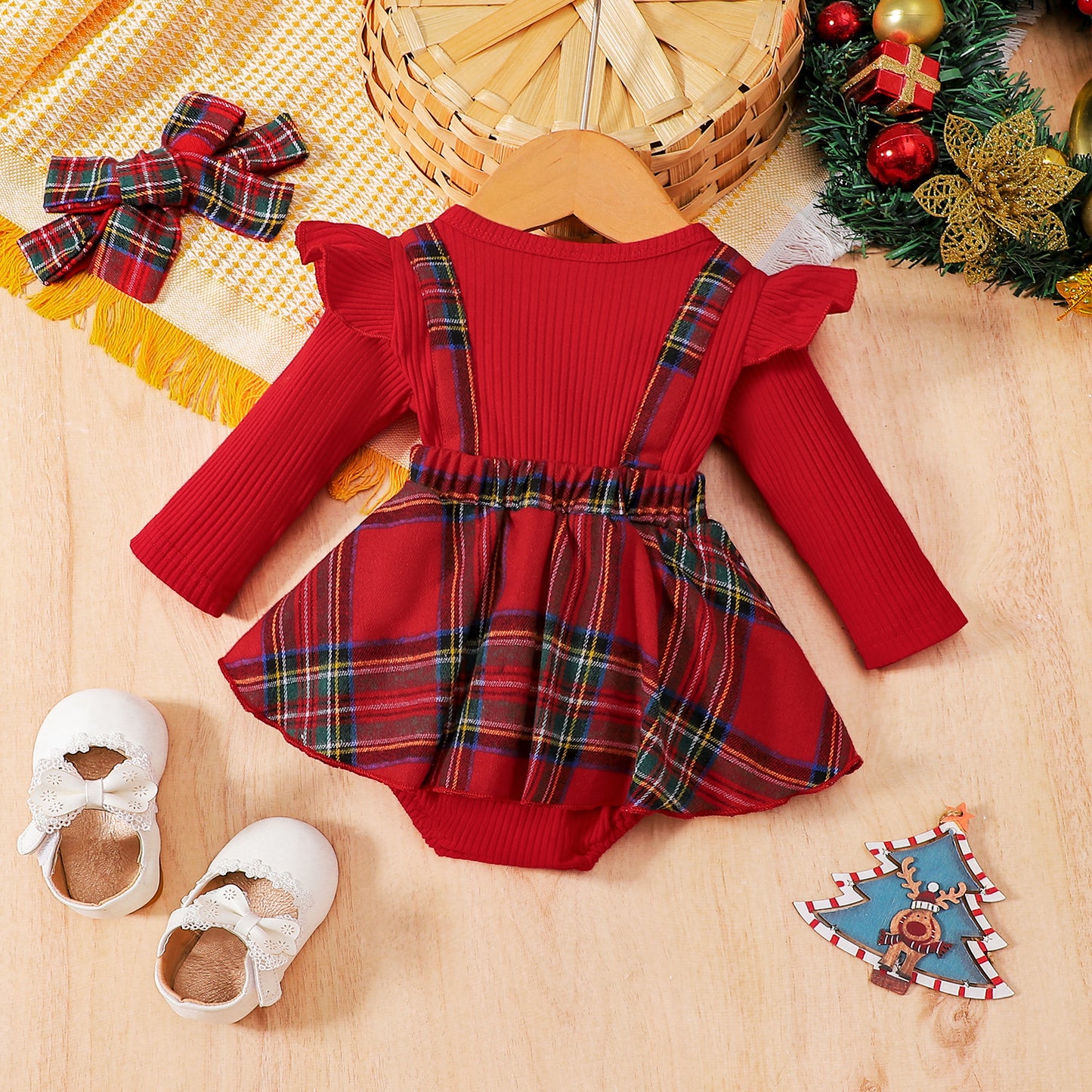 Plaid Dress and Bow