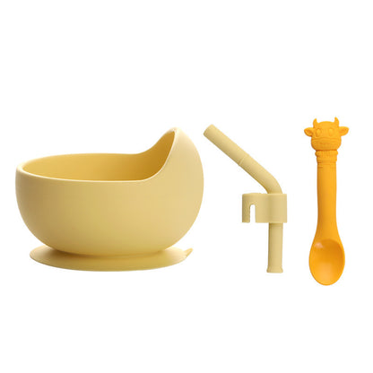 Silicone Suction Bowl (with straw)