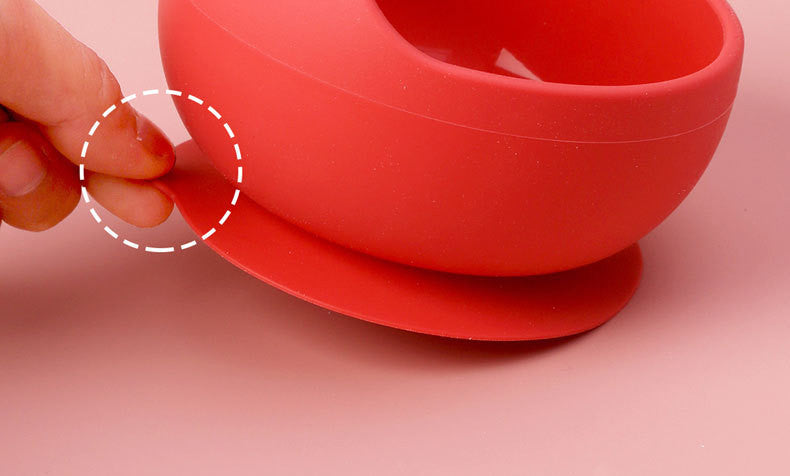 Silicone Suction Bowl (with straw)