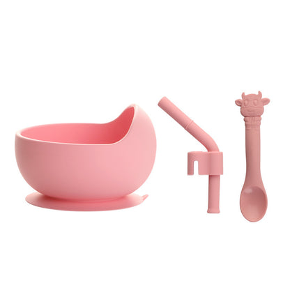 Silicone Suction Bowl (with straw)